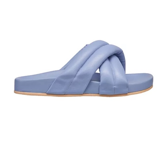 New French Connection Hayden Criss-Cross Flip Flop Slide Sandals - Picture 4 of 13